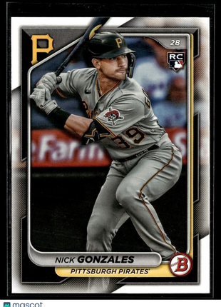 2024 BOWMAN 62 Nick Gonzales Pittsburgh Pirates RC