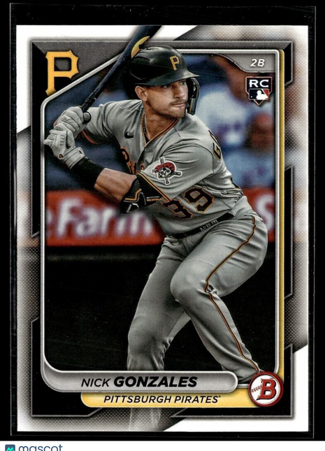 2024 BOWMAN 62 Nick Gonzales Pittsburgh Pirates RC