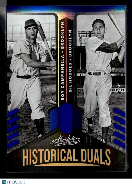 2022 ABSOLUTE BLUE HISTORICAL DUALS 81/149 ROY CAMPANELLA GIL HODGES
