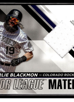 2024 TOPPS MAJOR LEAGUE MATERIAL JERSEY RELIC CHARLIE BLACKMON ROCKIES