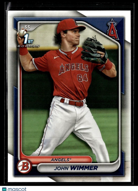 2024 BOWMAN 1ST PROSPECT BP-78 John Wimmer Los Angeles Angels