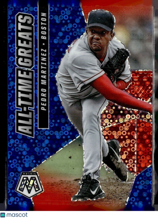 2021 MOSAIC BLUE DONUTS /85 ALL TIME GREATS PEDRO MARTINEZ RED SOX