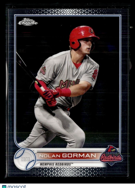 2022 PRO DEBUT CHROME NOLAN GORMAN CARDINALS
