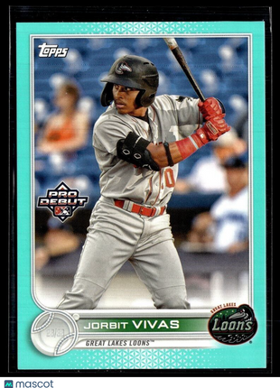 2022 PRO DEBUT AQUA /75 JORBIT VIVAS DODGERS