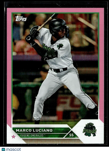 2023 PRO DEBUT PINK /199 26 Marco Luciano - Eugene Emeralds