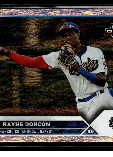 2023 PRO DEBUT SPARKLE FOIL /175 23 Rayne Doncon - Rancho Cucamonga Quakes