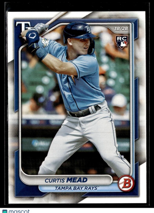 2024 BOWMAN 28 Curtis Mead Tampa Bay Rays RC