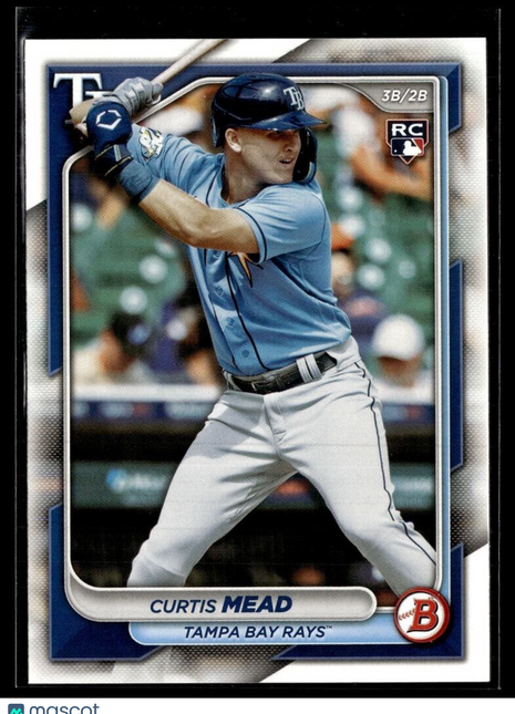 2024 BOWMAN 28 Curtis Mead Tampa Bay Rays RC