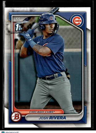 2024 BOWMAN 1ST PROSPECT BP-115 Josh Rivera Chicago Cubs
