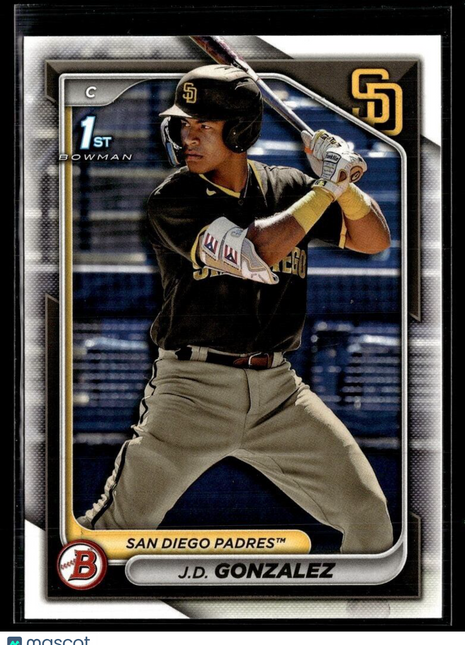 2024 BOWMAN 1ST PROSPECT BP-111 J.D. Gonzalez San Diego Padres
