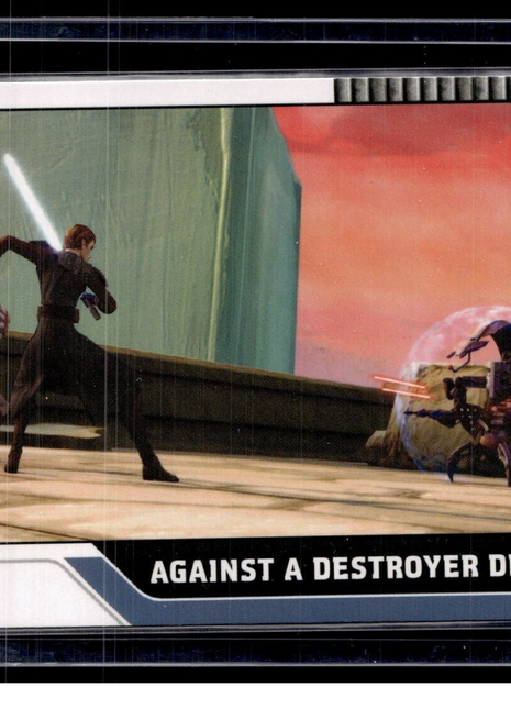 2008 STAR WARS TOPPS CLONE WARS AGAINST A DESTROYER DROID