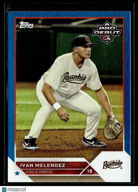 2023 PRO DEBUT BLUE /150 149 Ivan Melendez - Visalia Rawhide