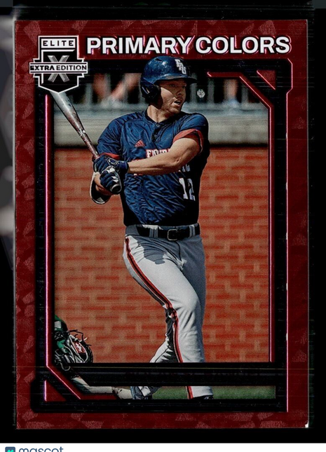 2023 ELITE EXTRA EDITION RED PRIMARY COLORS /49 NOLAN SCHANUEL FAU