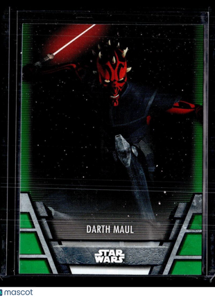 2020 STAR WARS TOPPS HOLOCRON GREEN DARTH MAUL