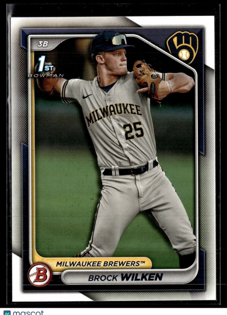 2024 BOWMAN 1ST PROSPECT BP-86 Brock Wilken Milwaukee Brewers