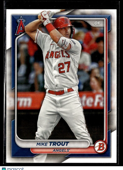 2024 BOWMAN 19 Mike Trout Los Angeles Angels