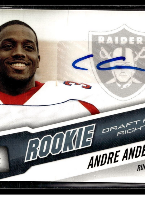 2010 PRESTIGE ROOKIE DRAFT PICKS /999 AUTO ANDRE ANDERSON RAIDERS