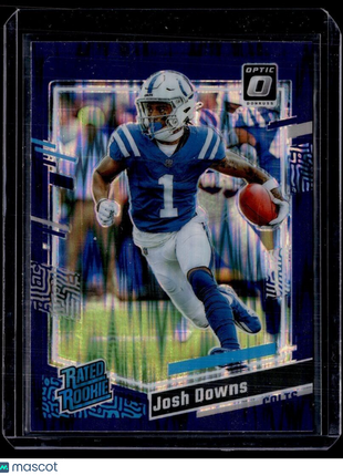 2023 OPTIC PURPLE SHOCK RATED ROOKIE JOSH DOWNS COLTS