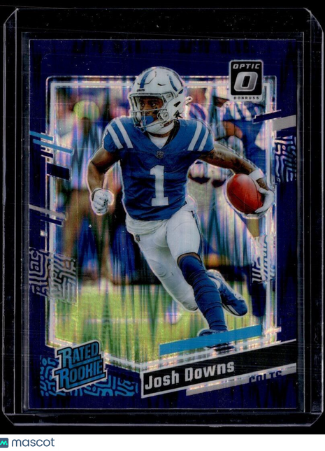 2023 OPTIC PURPLE SHOCK RATED ROOKIE JOSH DOWNS COLTS