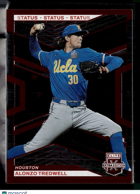2023 ELITE EXTRA EDITION RED STATUS /199 125 Alonzo Tredwell Houston Astros