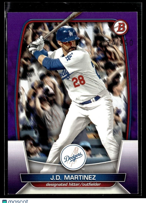 2023 BOWMAN PURPLE /250 JD MARTINEZ DODGERS