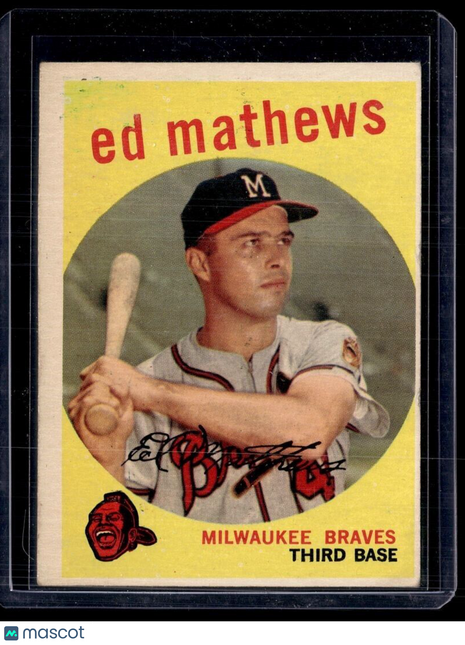 1959 TOPPS #450 ED MATHEWS BRAVES