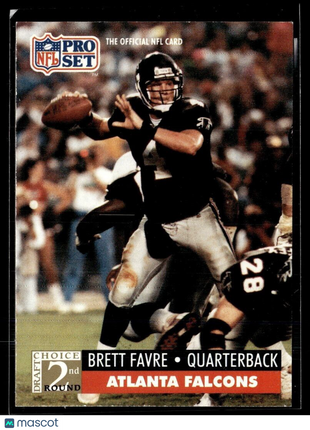 1991 PRO SET DRAFT CHOICE BRETT FAVRE FALCONS