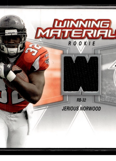 2006 SPX WINNING MATERIALS JERSEY RELIC JERIOUS NORWOOD FALCONS