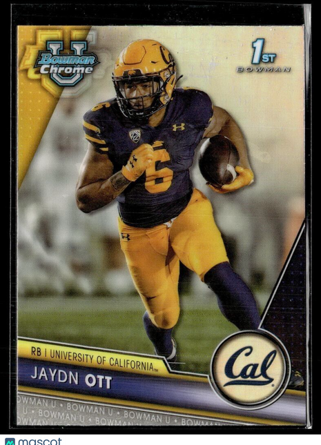 2023 BOWMAN CHROME UNIVERSITY REFRACTOR 52 Jaydn Ott USC – 1st Bowman