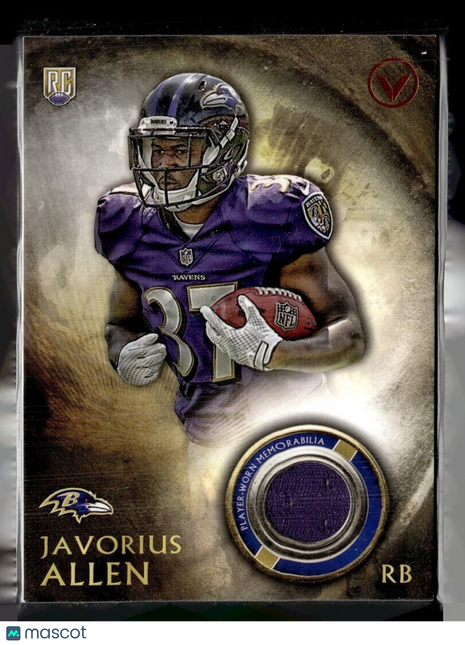 2015 VALOR ROOKIE JERSEY RELIC JAVORIUS ALLEN RAVENS