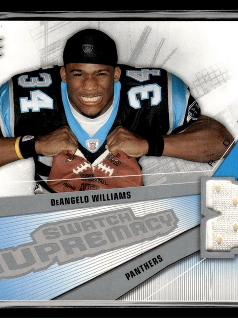 2006 SPX SWATCH SUPREMACY JERSEY RELIC DEANGELO WILLIAMS PANTHERS