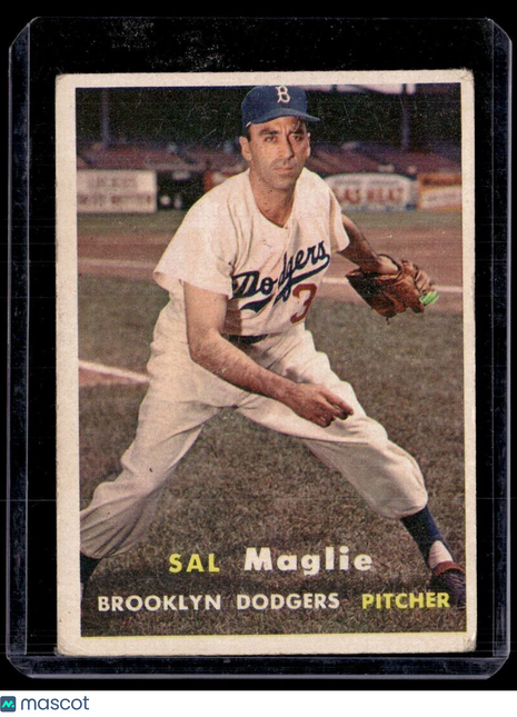 1957 TOPPS #5 SAL MAGLIE DODGERS