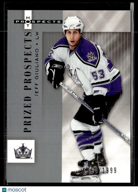 2005-06 HOT PROSPECTS PRIZED PROSPECTS /1999 138 Jeff Giuliano Los Angeles Kings