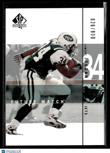 2001 SP AUTHENTIC FUTURE WATCH /800 LAMONT JORDAN JETS