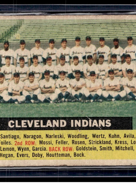 1956 TOPPS #85 CLEVELAND INDIANS