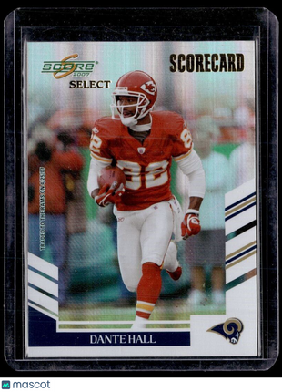 2007 SCORE SELECT SCORECARD /100 DANTE HALL CHIEFS