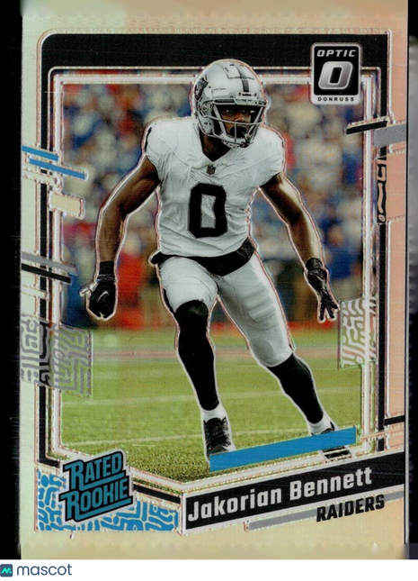 2023 OPTIC HOLO SILVER RATED ROOKIE JAKORIAN BENNETT RAIDERS