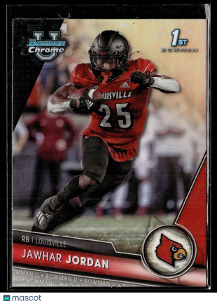 2023 BOWMAN CHROME UNIVERSITY REFRACTOR 48 Jawhar Jordan Louisville – 1st Bowman