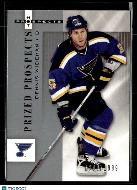 2005-06 HOT PROSPECTS PRIZED PROSPECTS /1999 164 Dennis Wideman St. Louis Blues
