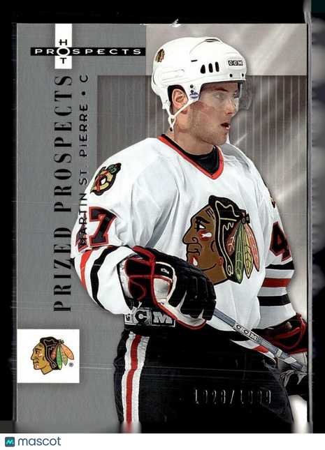 2005-06 HOT PROSPECTS PRIZED PROSPECTS /1999 117 Martin St. Pierre Blackhawks