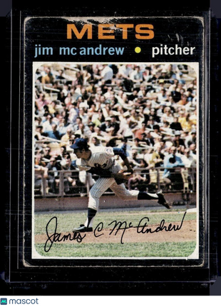 1971 TOPPS #428 JIM MC ANDREW METS