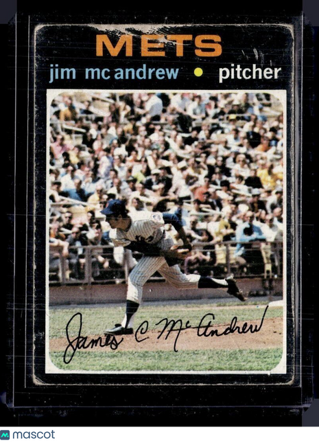 1971 TOPPS #428 JIM MC ANDREW METS