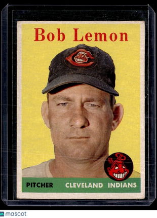 1958 TOPPS #2 BOB LEMON INDIANS