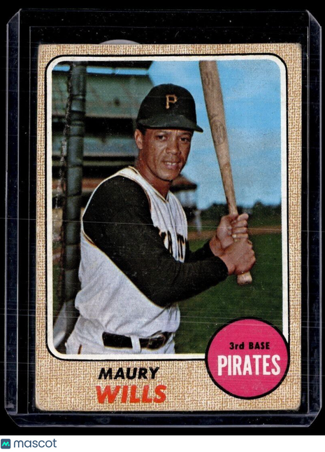 1968 TOPPS #175 MAURY WILLS PIRATES