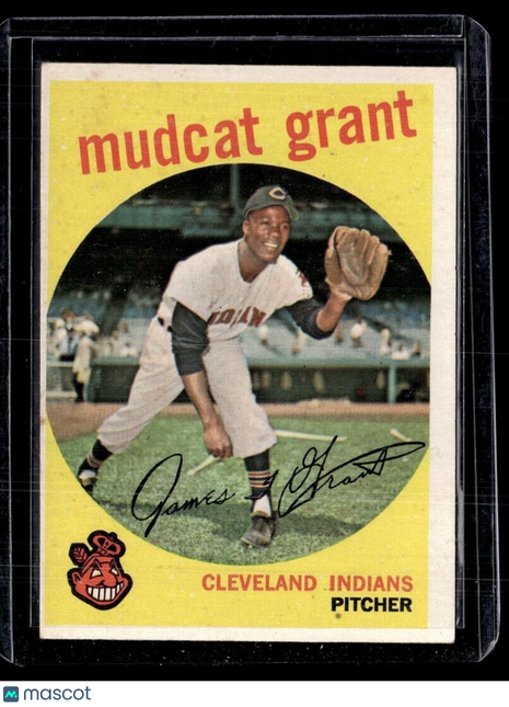 1959 TOPPS #186 MUDCAT GRANT INDIANS