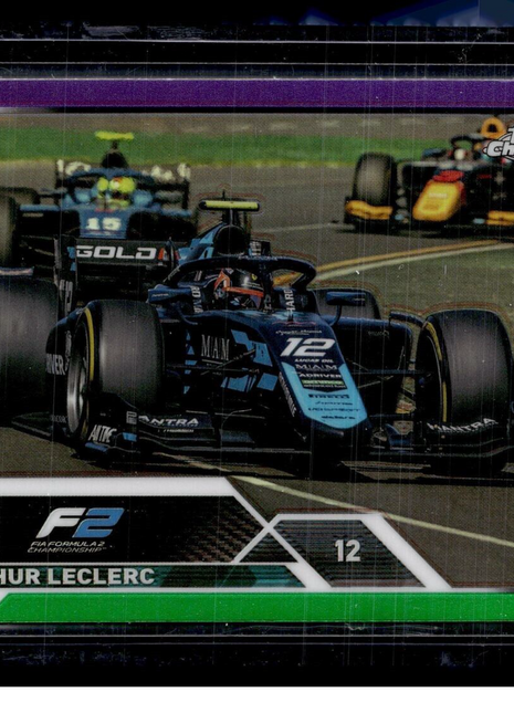 2023 TOPPS CHROME FORMULA 1 F1 PURPLE GREEN ARTHUR LECLERC