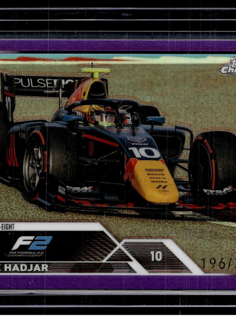 2023 TOPPS CHROME FORMULA 1 F1 PURPLE /399 ISACK HADJAR