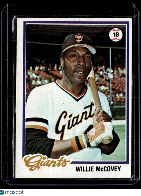 1978 TOPPS #34 WILLIE MCCOVEY GIANTS