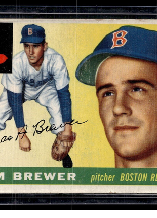 1955 TOPPS #83 TOM BREWER RED SOX