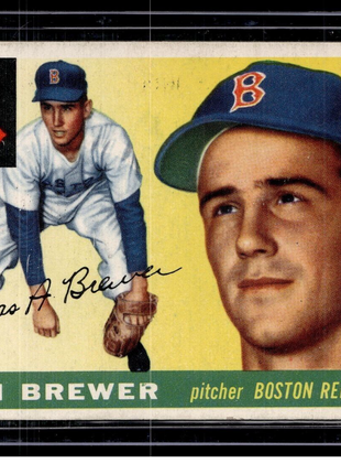 1955 TOPPS #83 SECOND TOM BREWER RED SOX